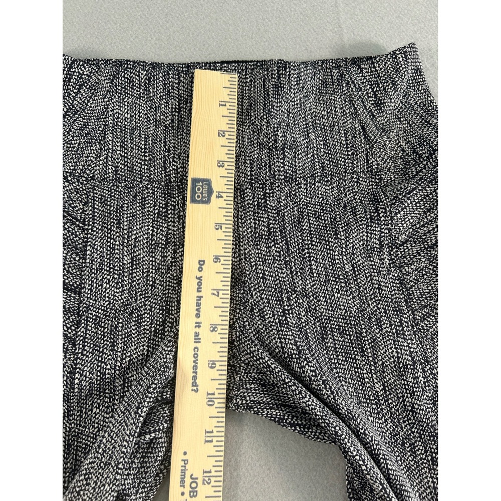Athleta Delancey Textured Moto Tight Womens S Black White High Rise Leggings Gym - Picture 3 of 7